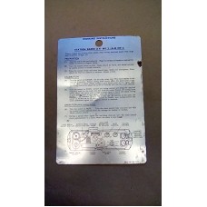 LARKSPUR STATION RADIO A41 MK2 A42 MK2 ALLOY WORKING INSTRUCTIONS PLATE BLACK ON SILVER